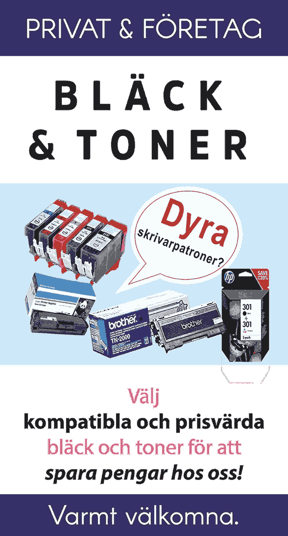 Bläckpatroner och toner